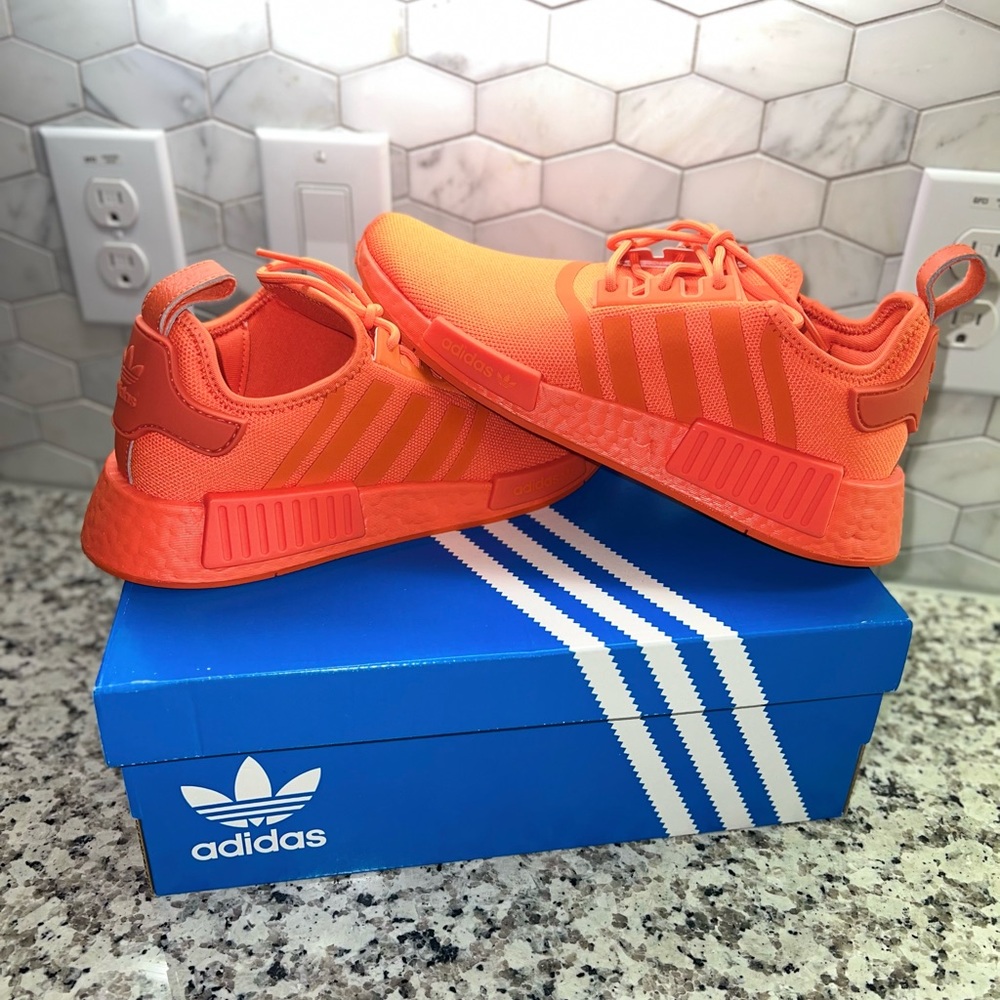 Orange Adidas sneaker
